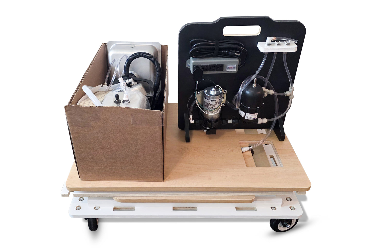 Klassy Kart Collapsible Mobile Coffee Bar Cart
