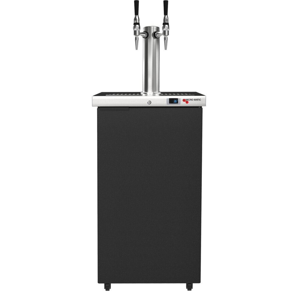 Micro Matic Americano Nitro Cold Brew Coffee Kegerator 171/2" Bla