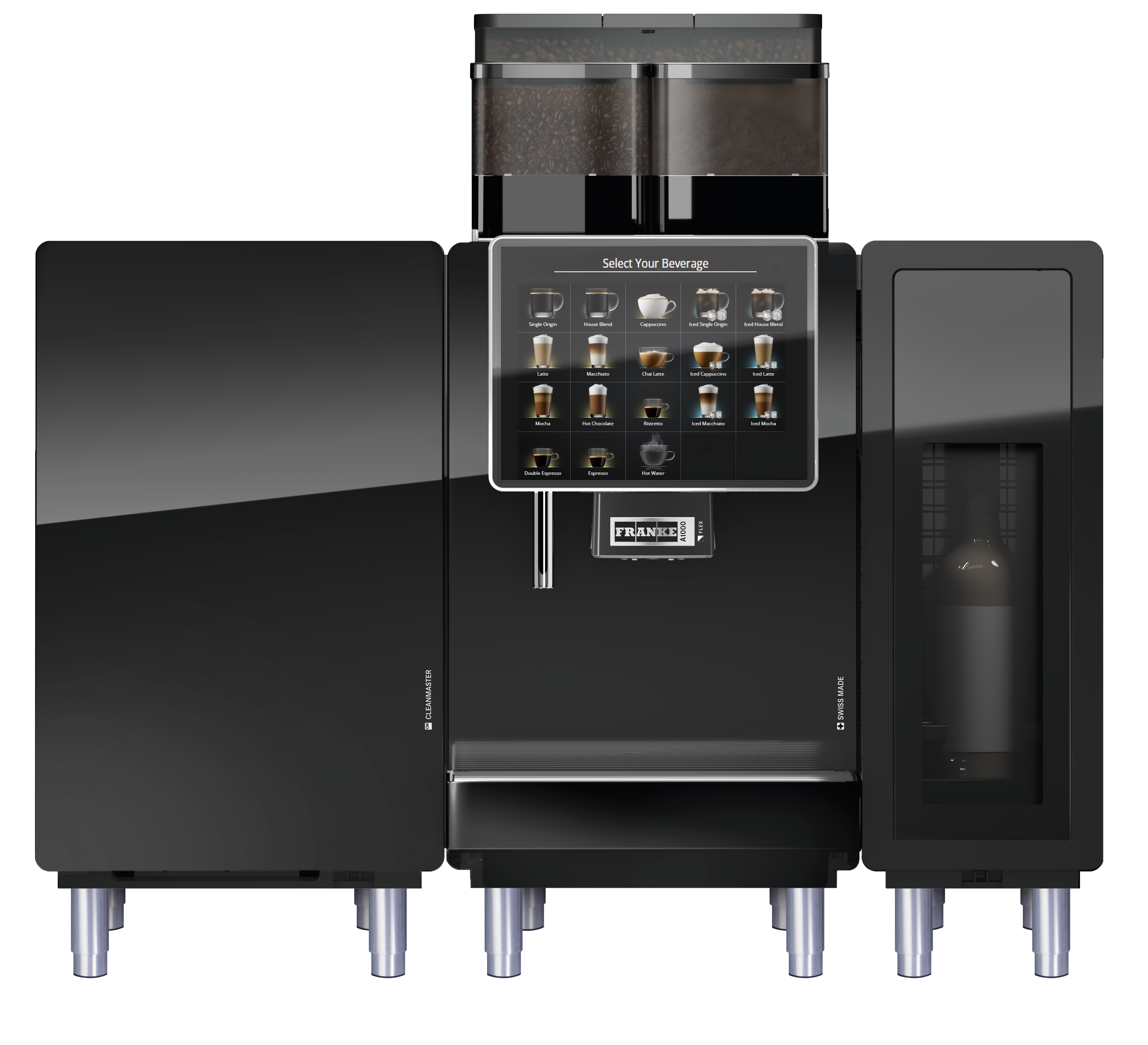 Beverage Dispensing System Hot Chocolate Dispenser, 6 L, black
