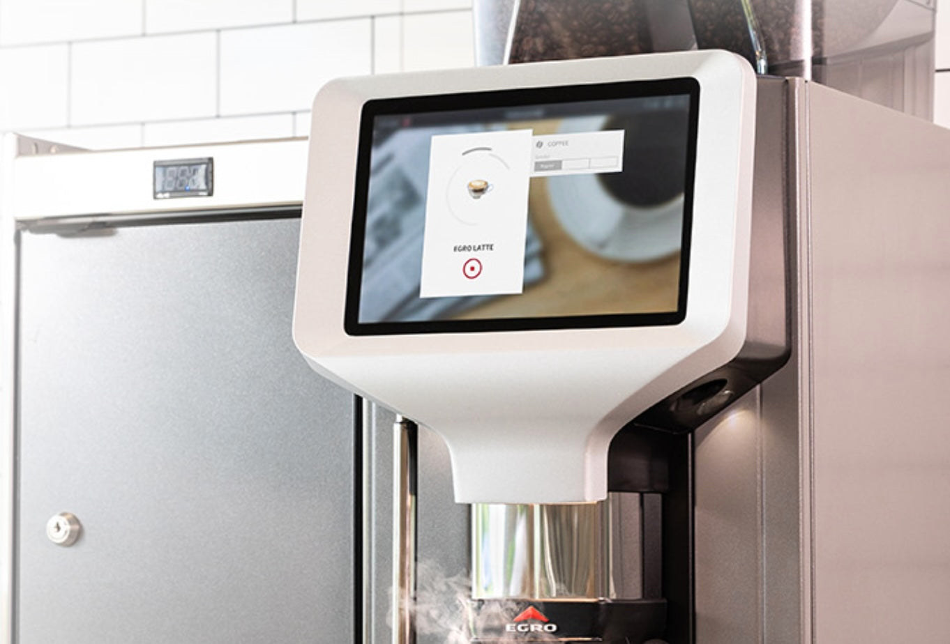 Rancilio Egro Next Top Milk Super Automatic Espresso Machine with Milk Fridge