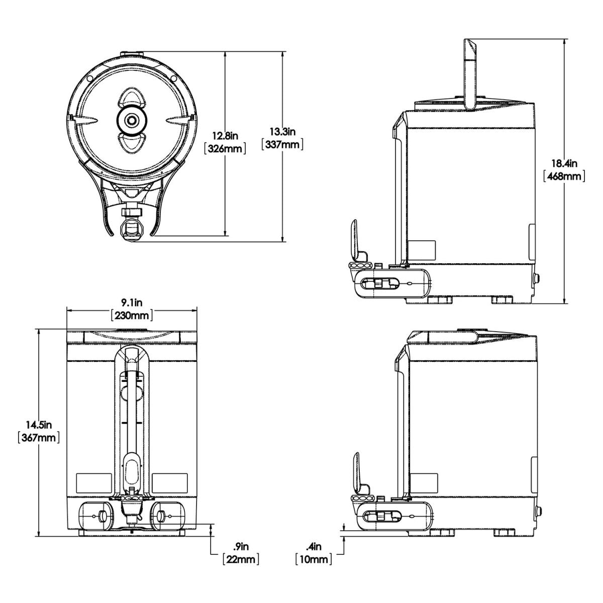 BUNN ICB Infusion Series Twin Soft Heat Coffee Brewer 120/208V SST 51200.0102