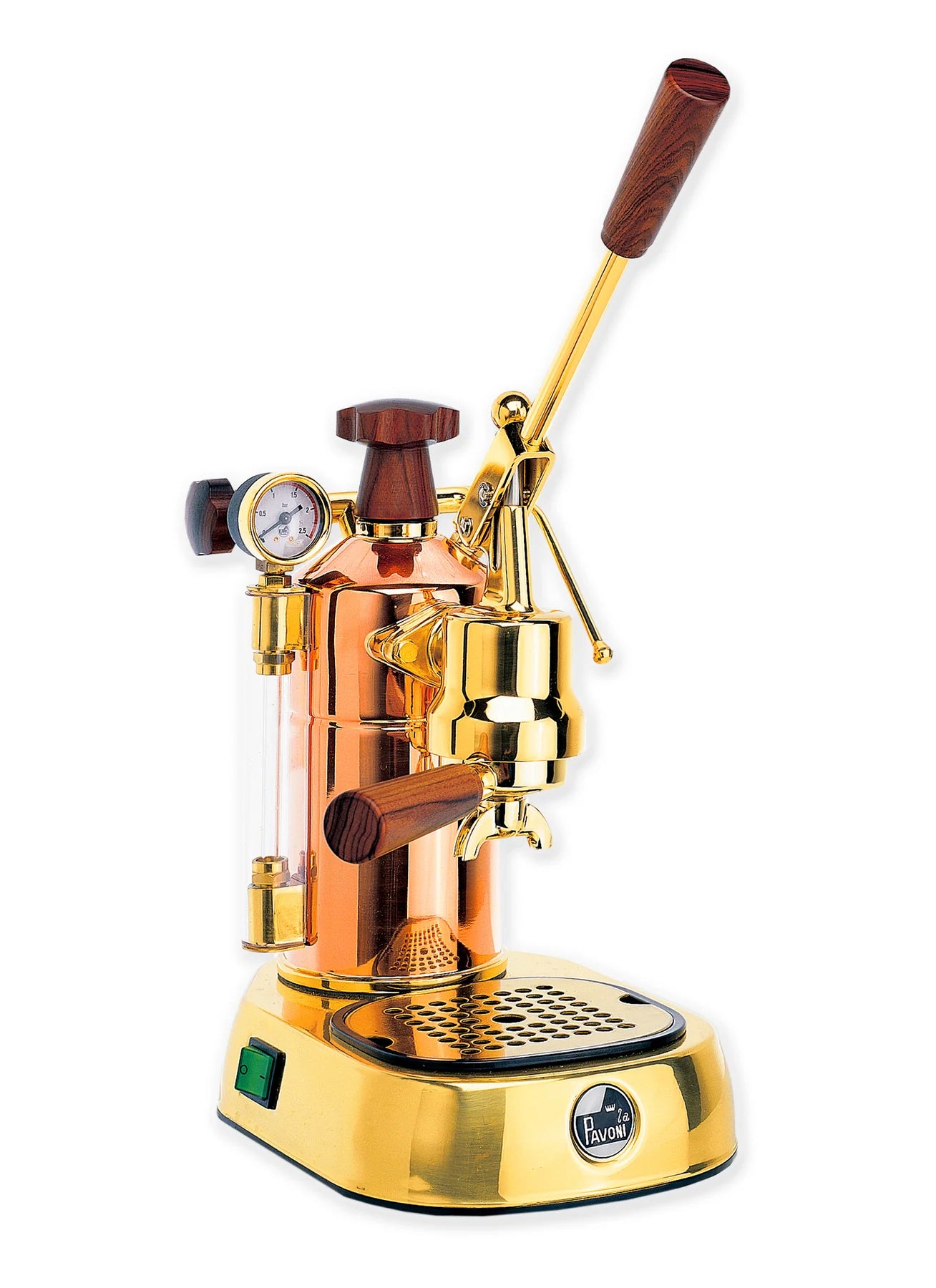 La Pavoni PB-16 Professional Espresso Machine - Copper & Brass
