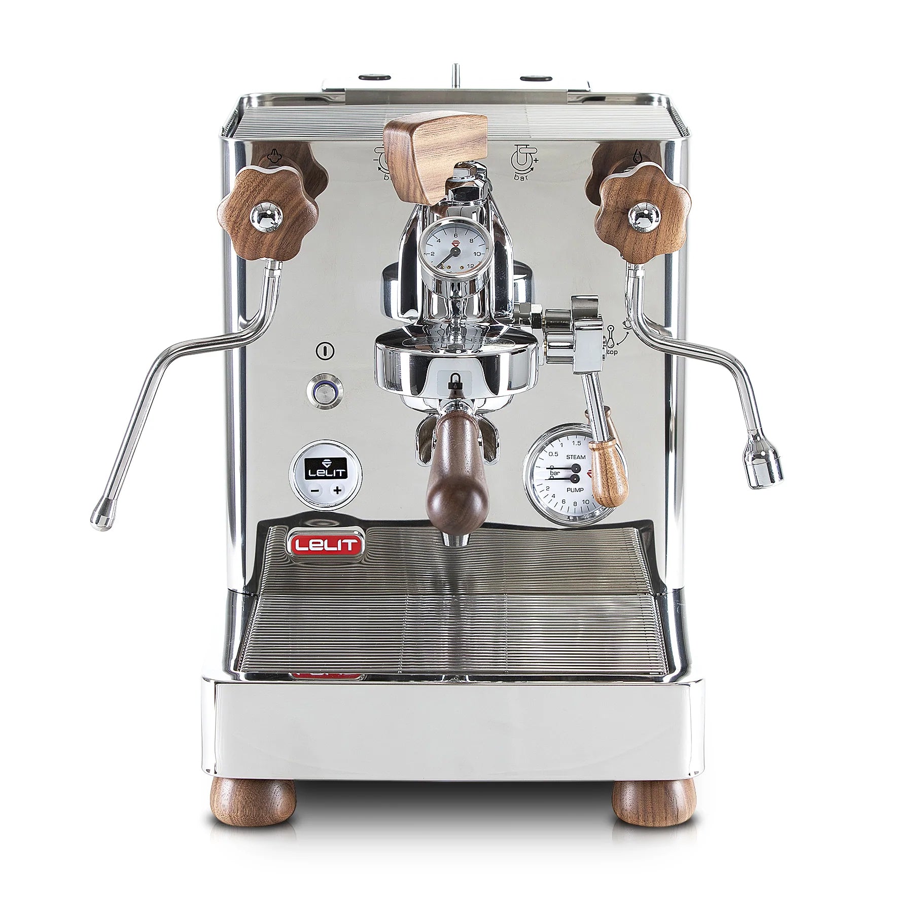 Lelit PL41PLUS Glenda, Máquina de Espresso Semiprofesional – Termómetro  Analógico de Temperatura de Caldera-Ideal para el Expreso y el Capuchino,  1200 W, 2.7 litros, Acero Inoxidable, Plateado : : Hogar y cocina