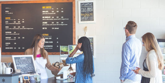 customers at coffee shop
