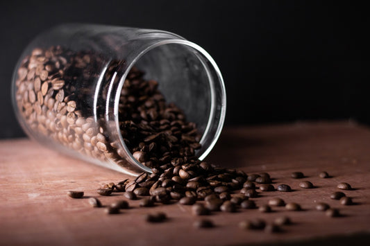 arabica beans in bottle