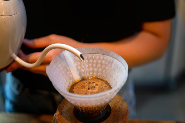 coffee filter pouring