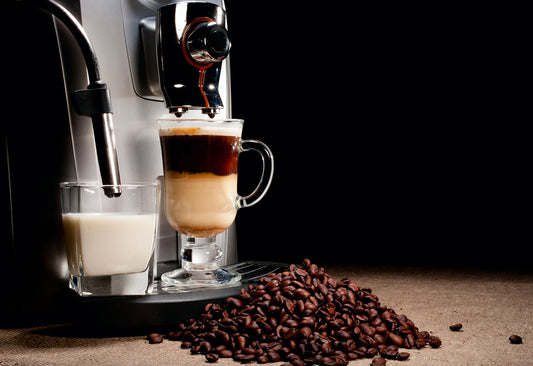 coffee maker with milk
