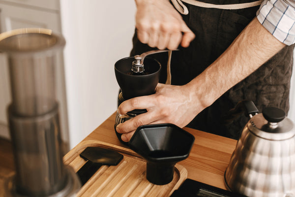 manual coffee grinding