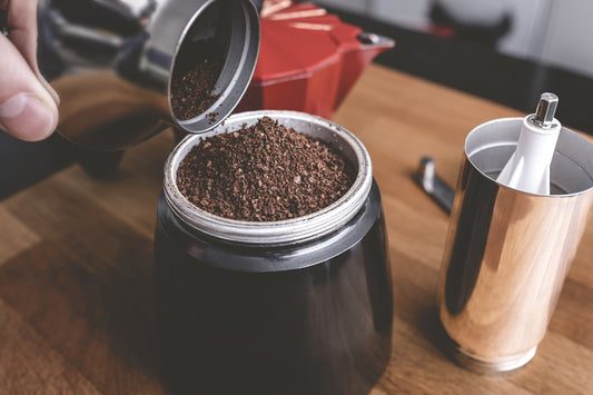 ground coffee in a cup