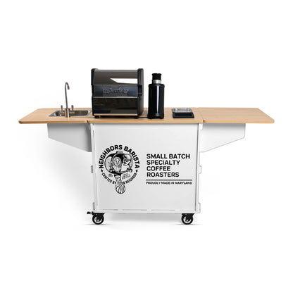 Klassy Kart Collapsible Mobile Coffee Bar Cart