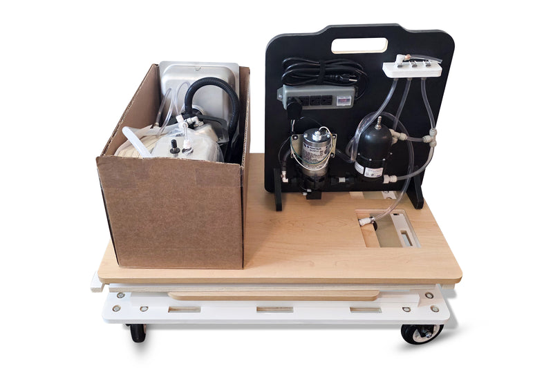 Klassy Kart Collapsible Mobile Coffee Bar Cart
