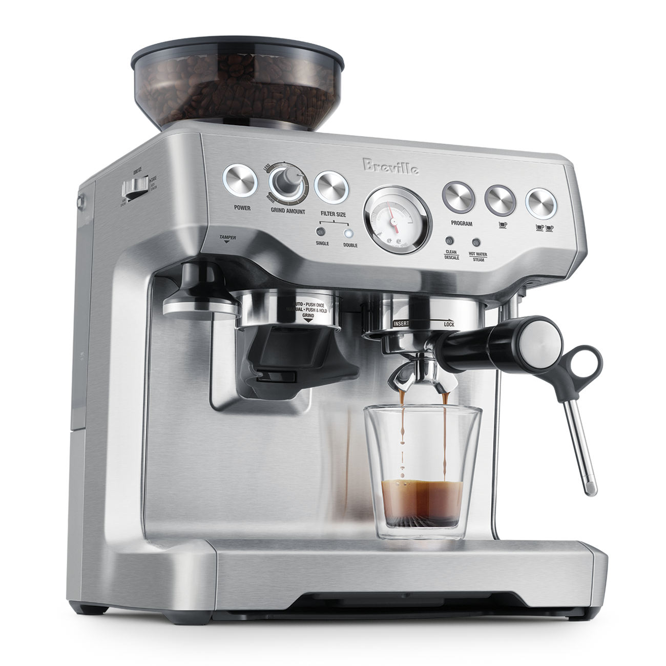 Breville Barista Express® BES870XL Espresso Machine - Brushed Stainless Steel