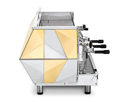 La Pavoni Diamate 3 Group Volumetric, Commercial Espresso Machine GOLD - Majesty Coffee