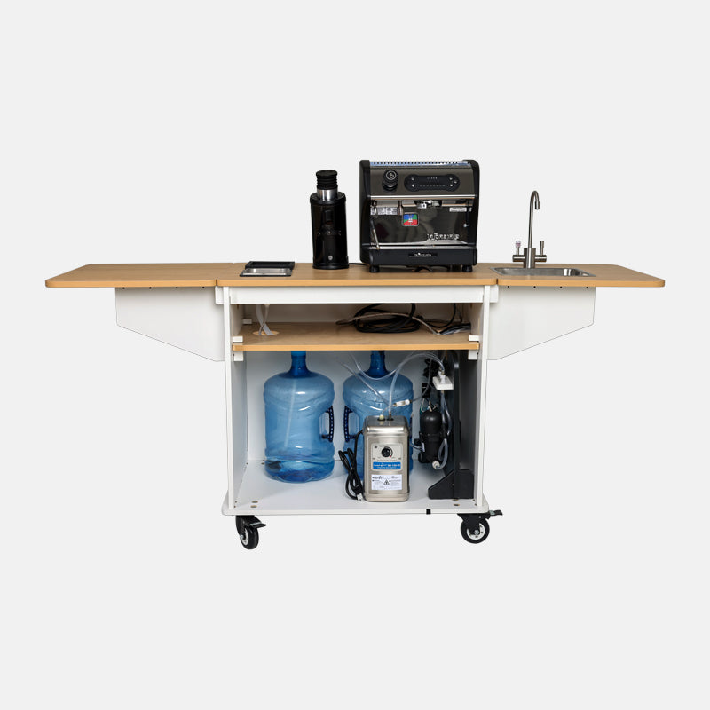 Klassy Kart Collapsible Mobile Coffee Bar Cart