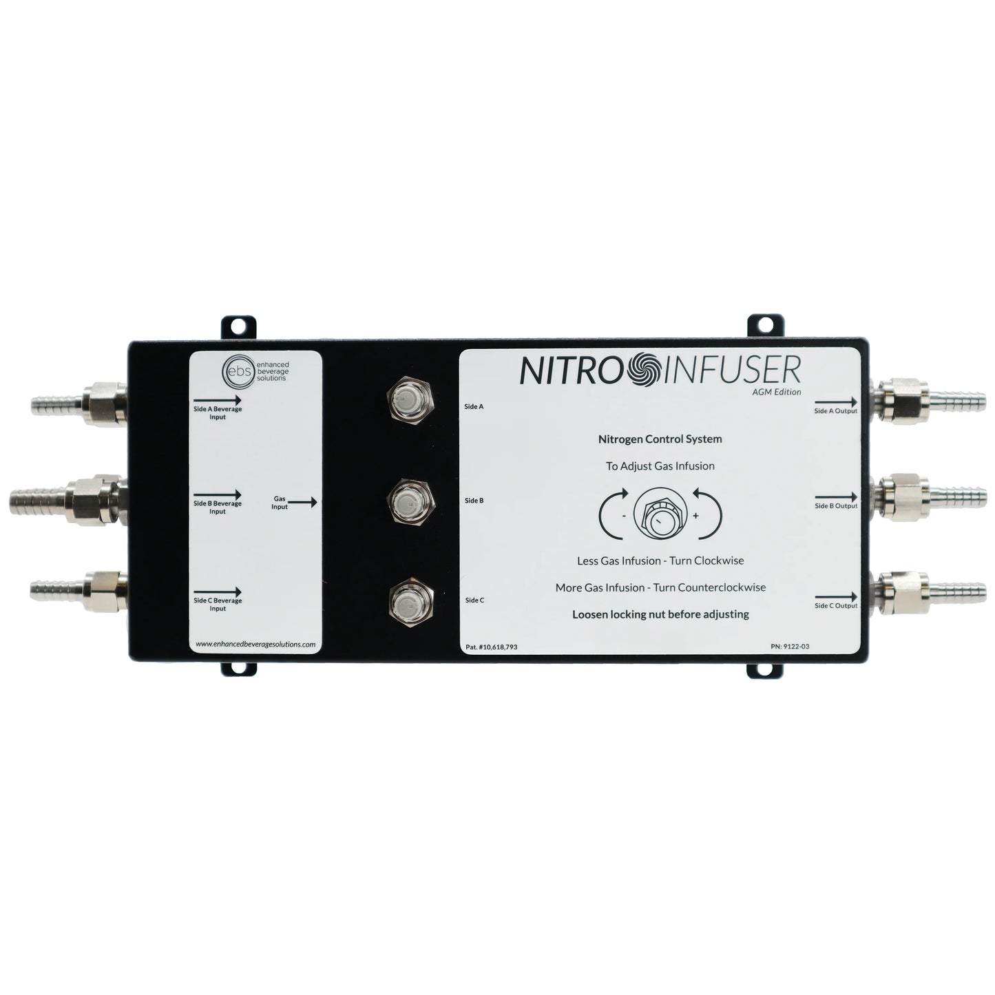 EBS Nitro Infuser AGM Advanced Gas Management - Triple