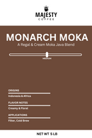 Moka Java Blend Coffee - 5 LB Bag - Monarch Moka