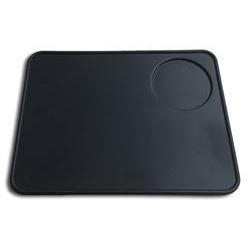 LF Flat Black Tamping Mat with portafilter holder - Majesty Coffee