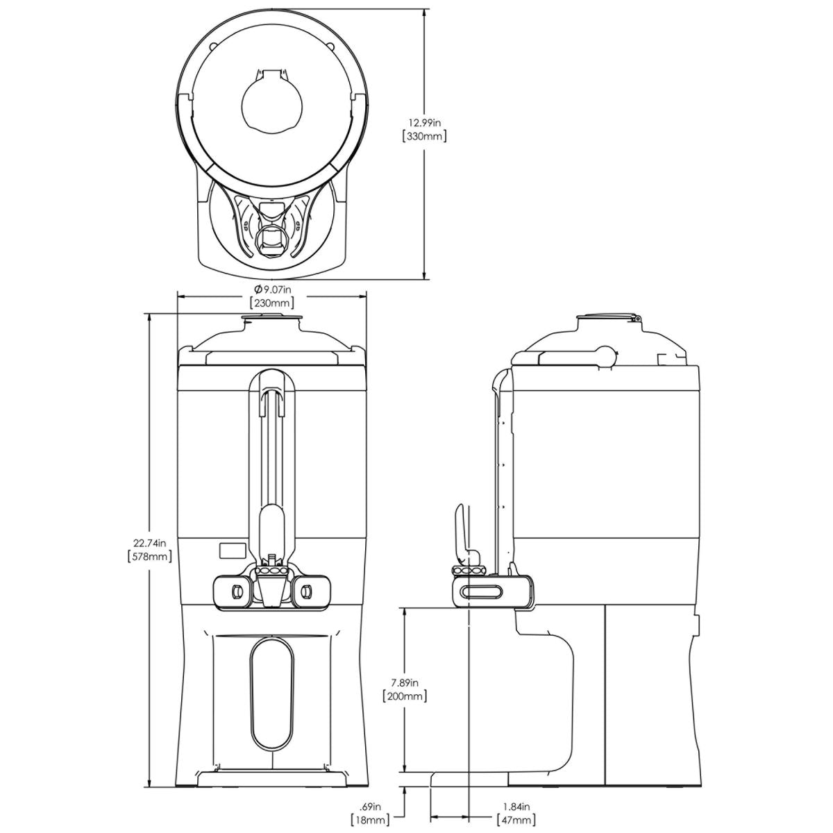 Bunn 53100.0101 ICB Infusion Series Coffee Brewer-Dual Volt, Tall 120V