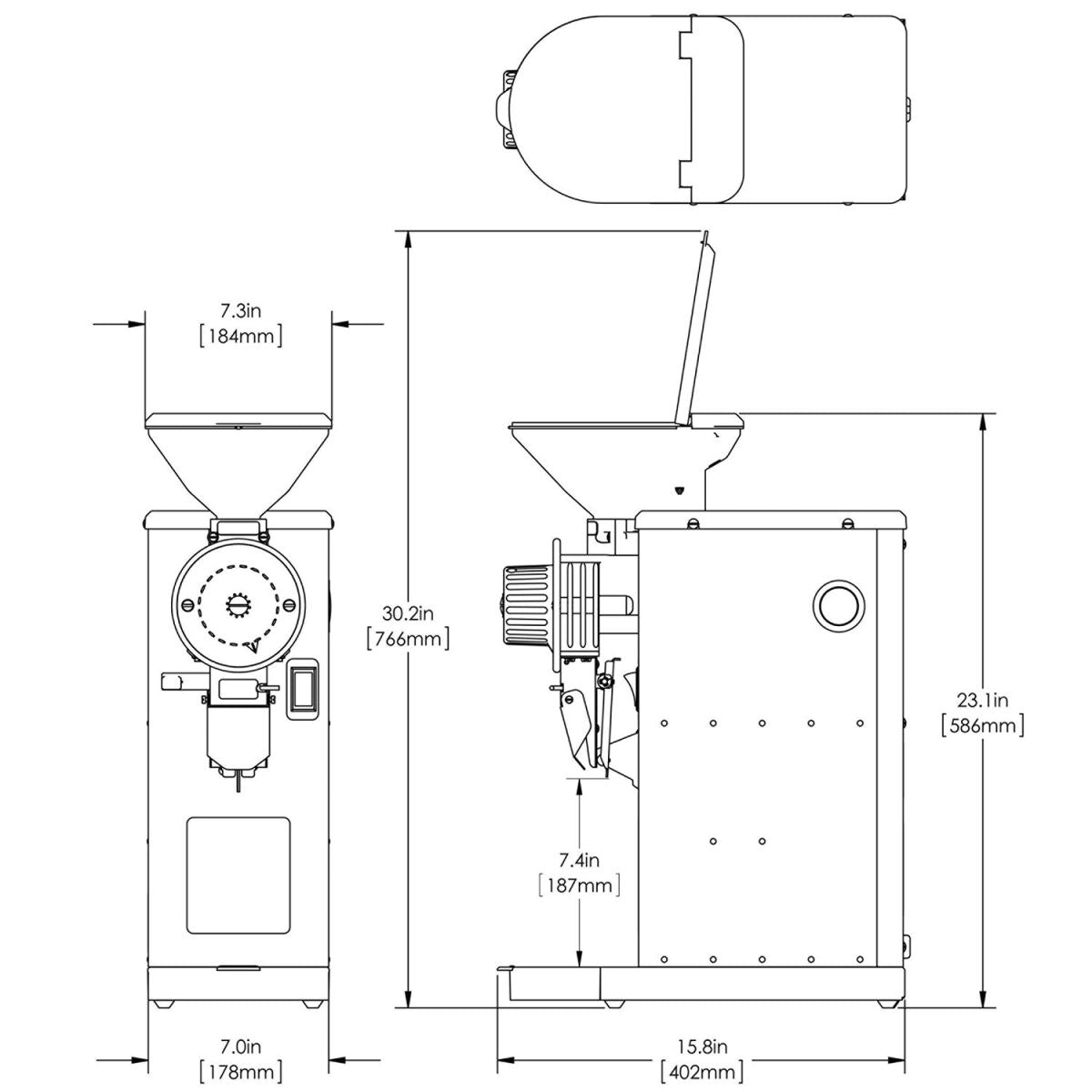 BUNN GVH, 120V -Visual Hopper Grinder - Majesty Coffee