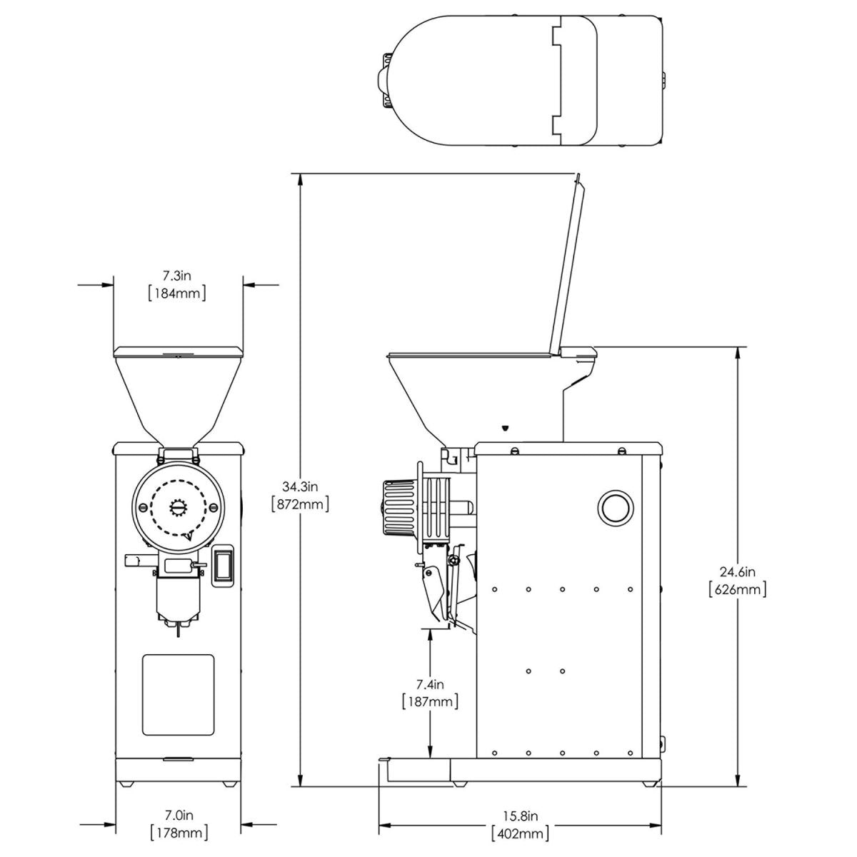 BUNN GVH, 120V -Visual Hopper Grinder - Majesty Coffee