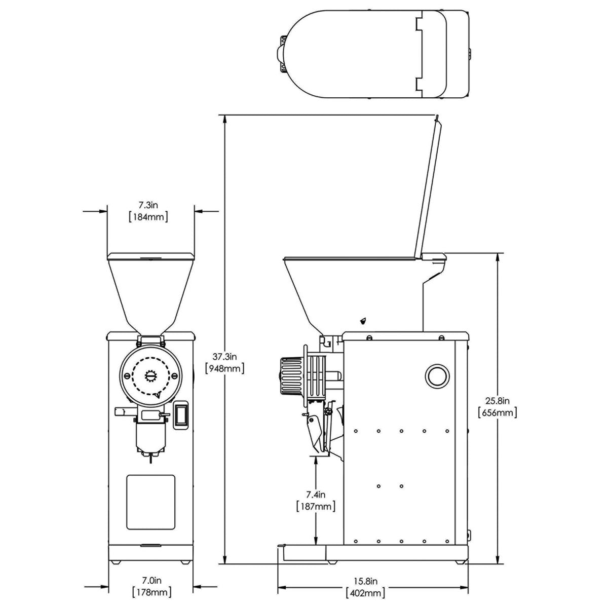 BUNN GVH, 120V -Visual Hopper Grinder - Majesty Coffee