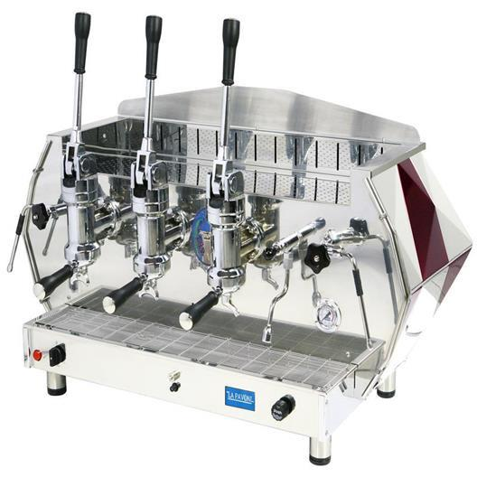 La Pavoni Commercial 3 group lever 22.5 liter boiler 3L-R/B - Majesty Coffee