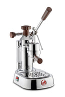 La Pavoni Europiccola Chrome with Wood 8 Cup Espresso Machine EPW-8