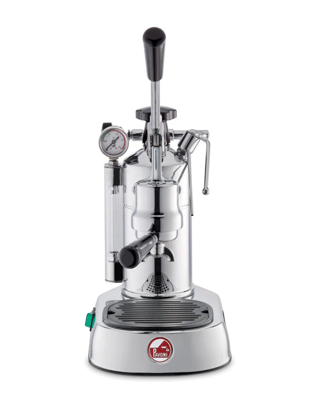 La Pavoni Professional Chrome Espresso Machine PC-16 - Majesty Coffee