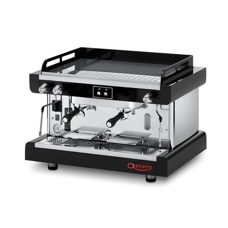 Astoria Espresso Machine Black/S.S. Astoria Pratic Avant XTRA AEP2 2 Group Semi-Automatic Commercial Espresso Machine