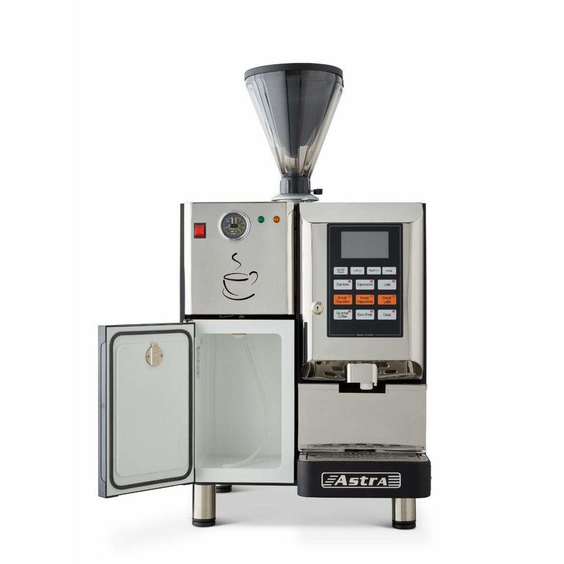 Astra Super Automatic Commercial Espresso Machine, Single Hopper with ...