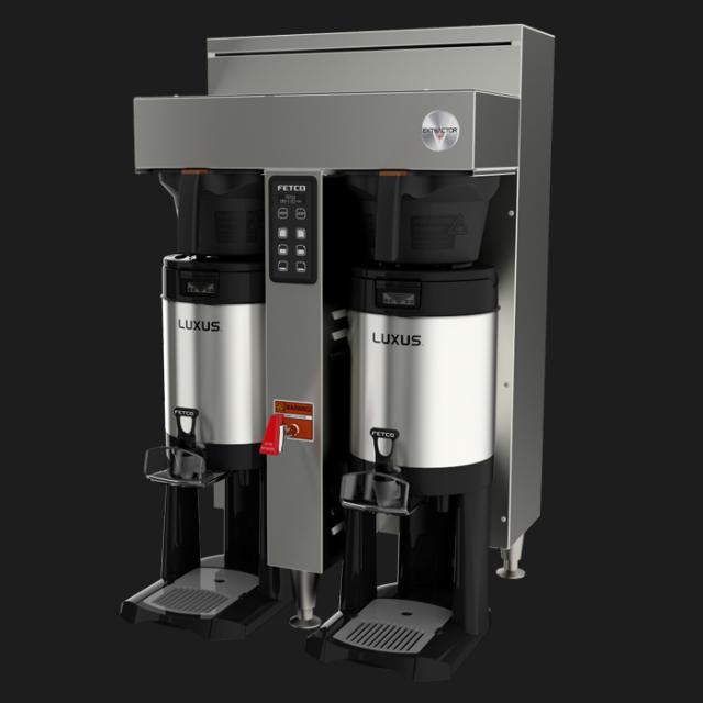 Fetco CBS-1152-V+ Twin Station Coffee Brewer 2x3.0 kW/3x3.0 kW E115251 - Majesty Coffee