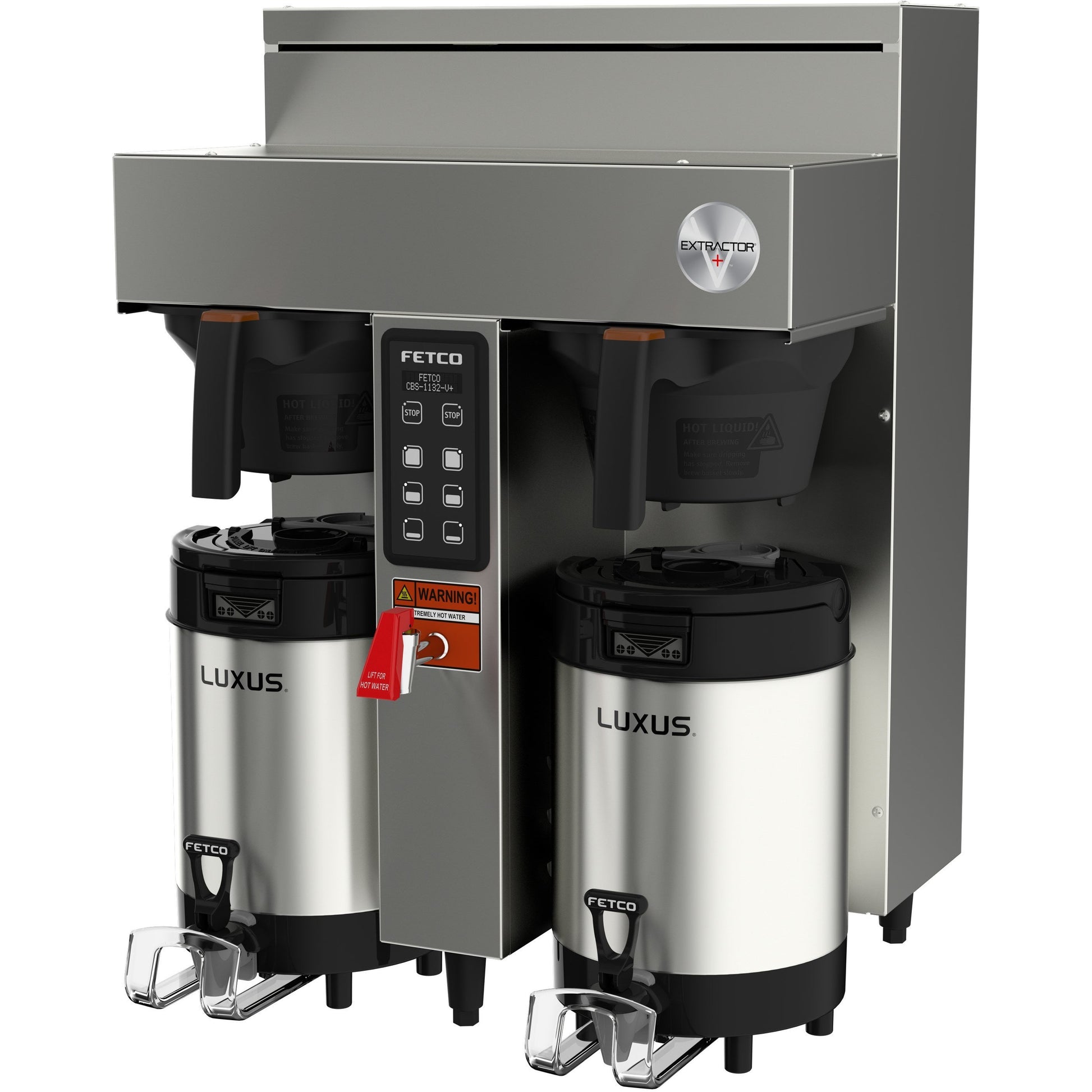Fetco CBS-1132-V+ Twin Station Coffee Brewer 2x2.3 kW/200-240V E113252 - Majesty Coffee
