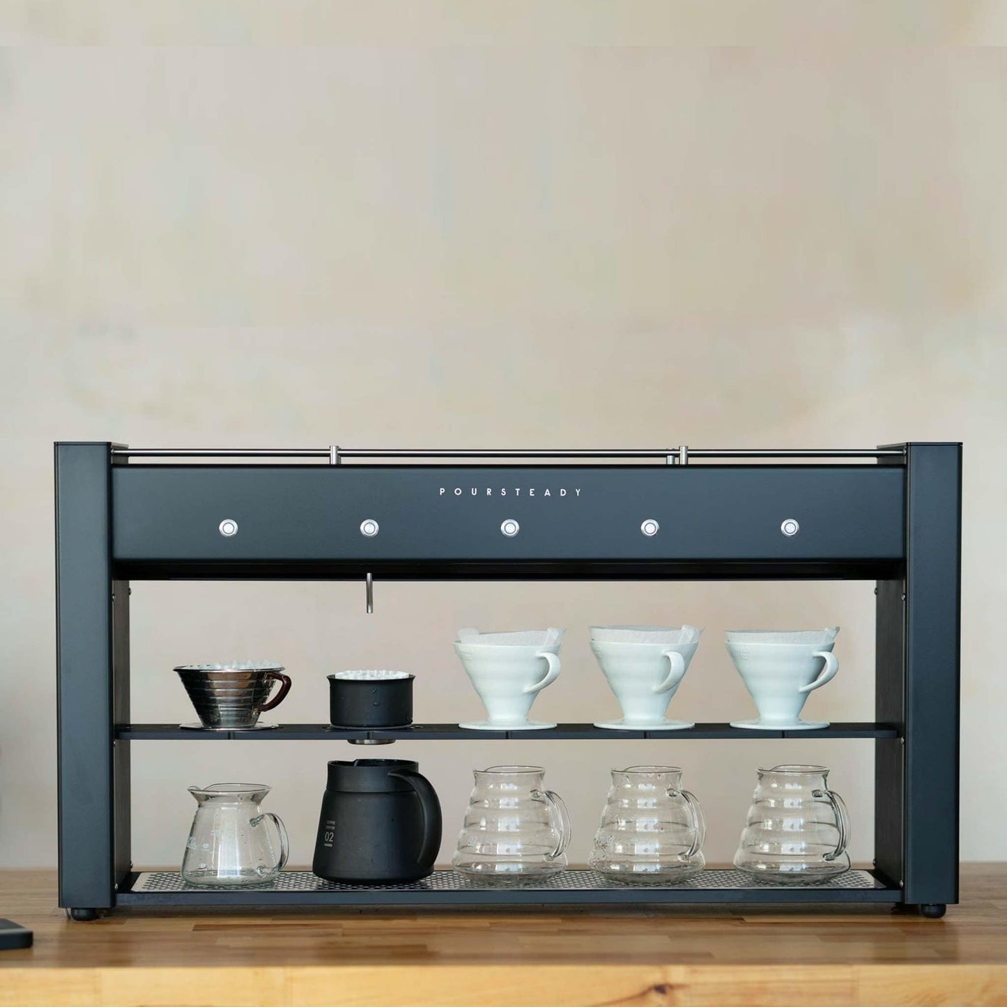 Poursteady Coffee Brewer Black upgrade Poursteady PS1 5-Cup System Commercial Pour-Over Coffee Brewer